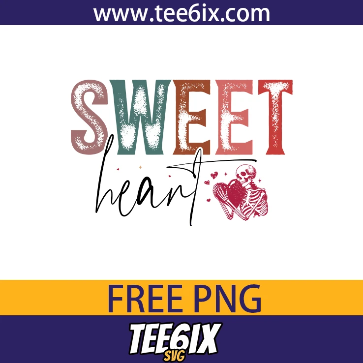 <p> ❤️ Introducing the dark‑playful illustration: sweet heart – a skeleton clutching a heart with cheeky lettering!</p>