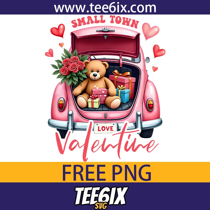 <p>  Meet the adorable pink vintage car – your perfect Small Town Valentine PNG!</p>