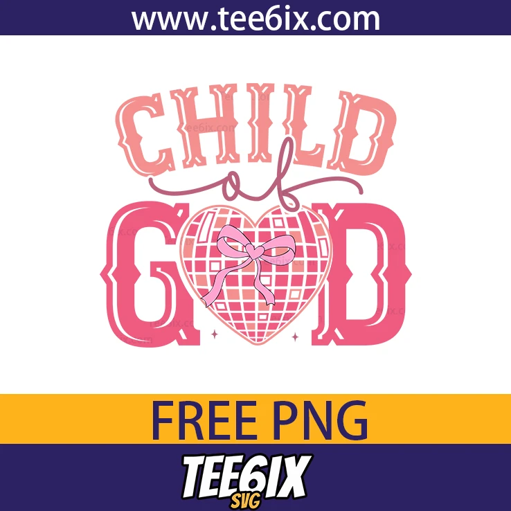 <p> ✨ Introducing the inspirational 'Child of god' pink heart design!  </p>