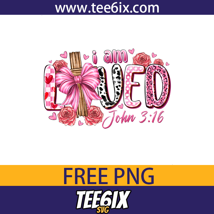I am loved john 3:16 Png