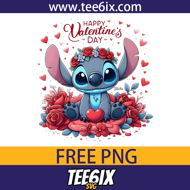 <p>  Cute Valentine’s Day Delight with Stitch!  </p>