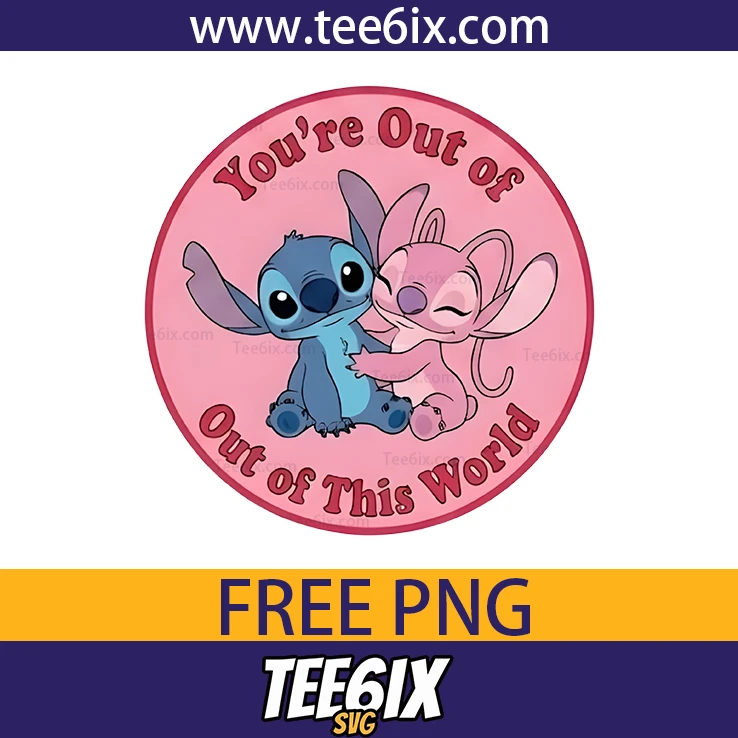 <p> ✨ Meet the adorable Stitch and angel duo in this cute cartoon design!  </p>