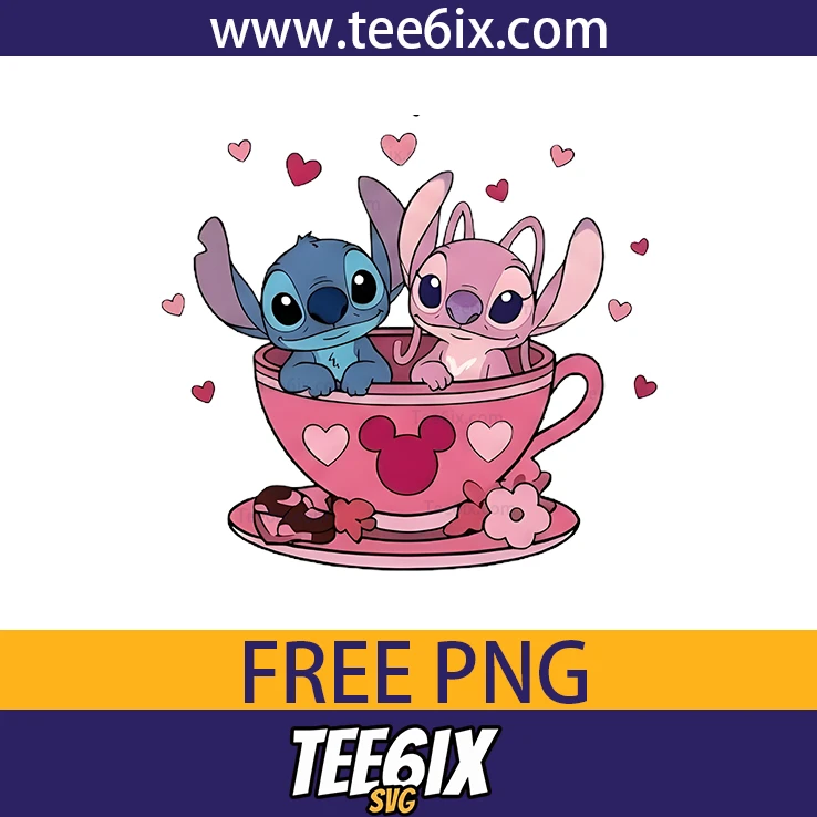 <p>  Meet the adorable Stitch duo in a pink teacup!  </p>