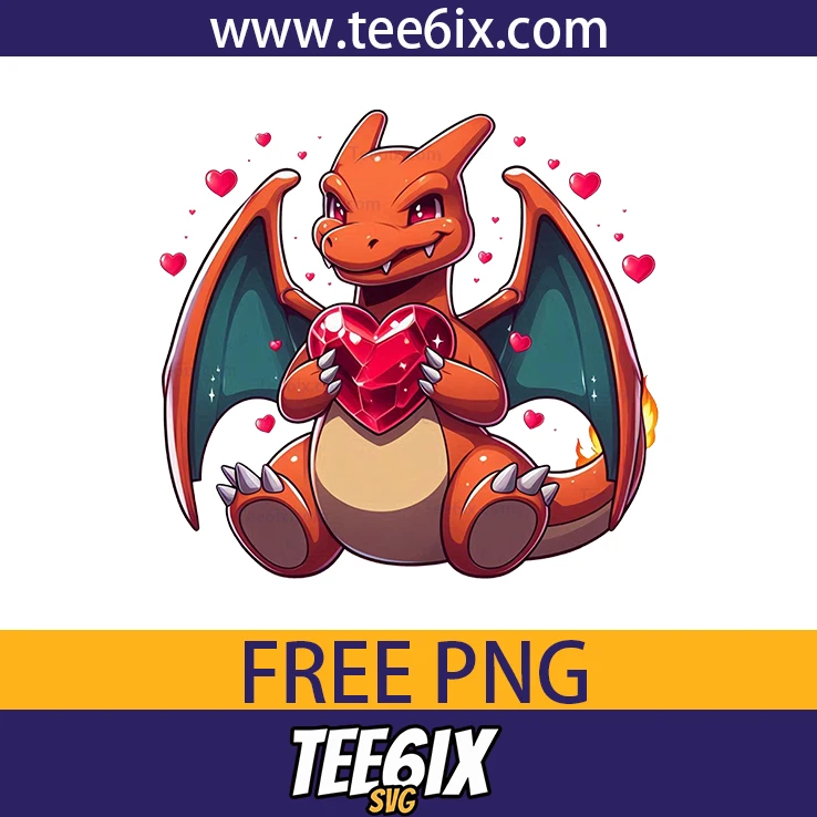 <p>  Bring the adorable Charizard to life with this cute cartoon design!  </p>