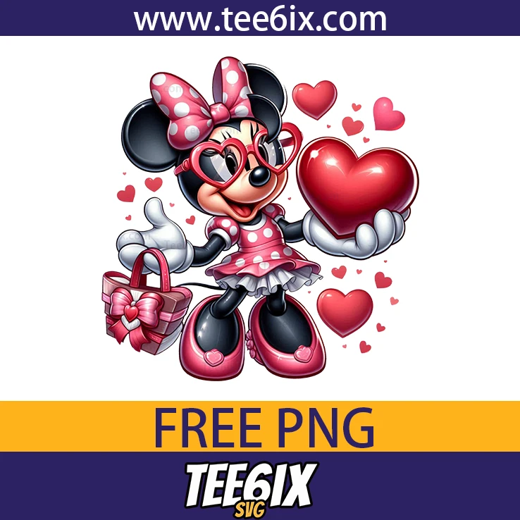 <p>  Meet the adorable Minnie mouse in a heart‑filled celebration!  </p>