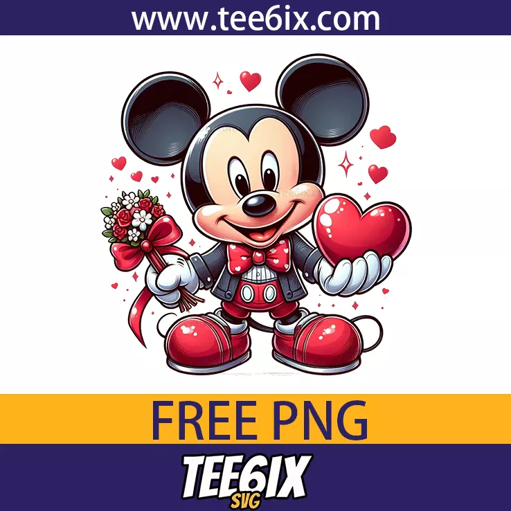 <p>  Meet the adorable Mickey mouse holding a bouquet of love!  </p>