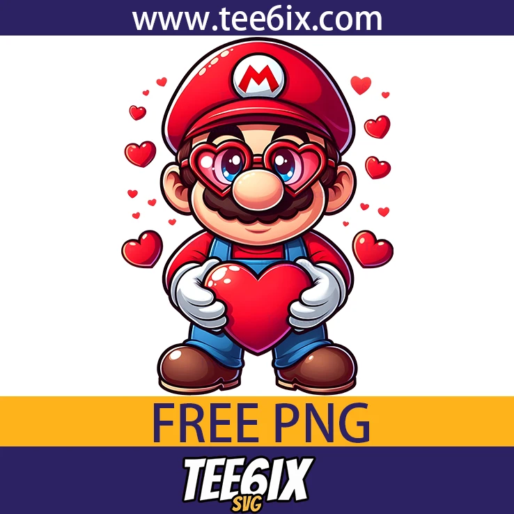 <p>  Get ready to spread love with this adorable Mario design!  </p>