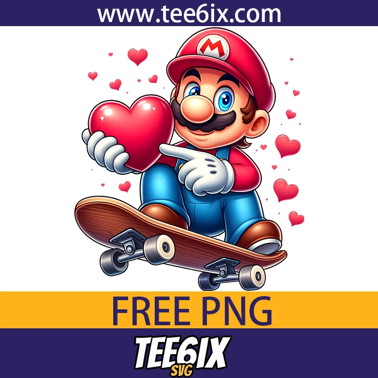 <p>  Skate into cuteness with Mario on a skateboard!  </p>