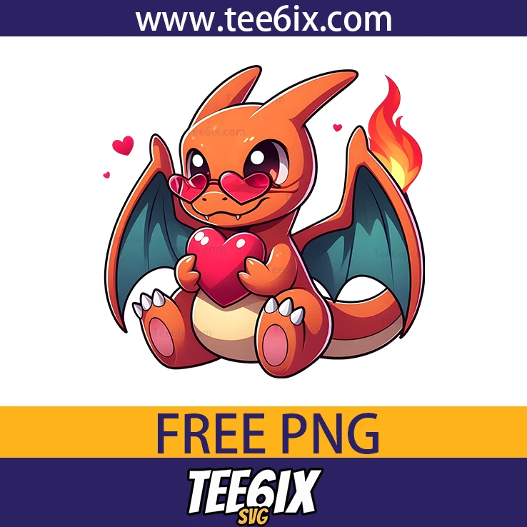 <p> ✨ Meet the adorable Charizard holding a heart – cuteness overload!  </p>
