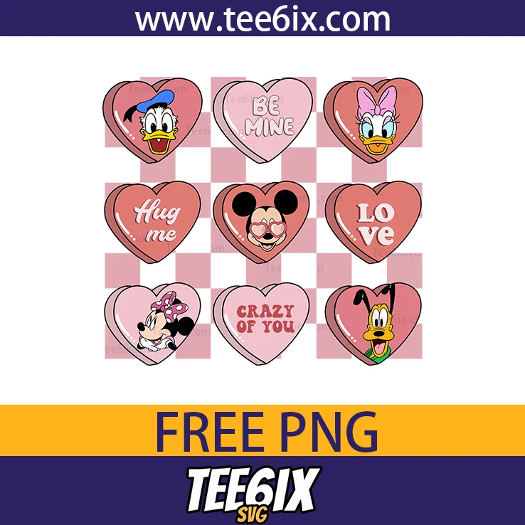 <p> ✨ Fall in love with our adorable cartoon heart grid featuring Disney characters! ✨ </p>