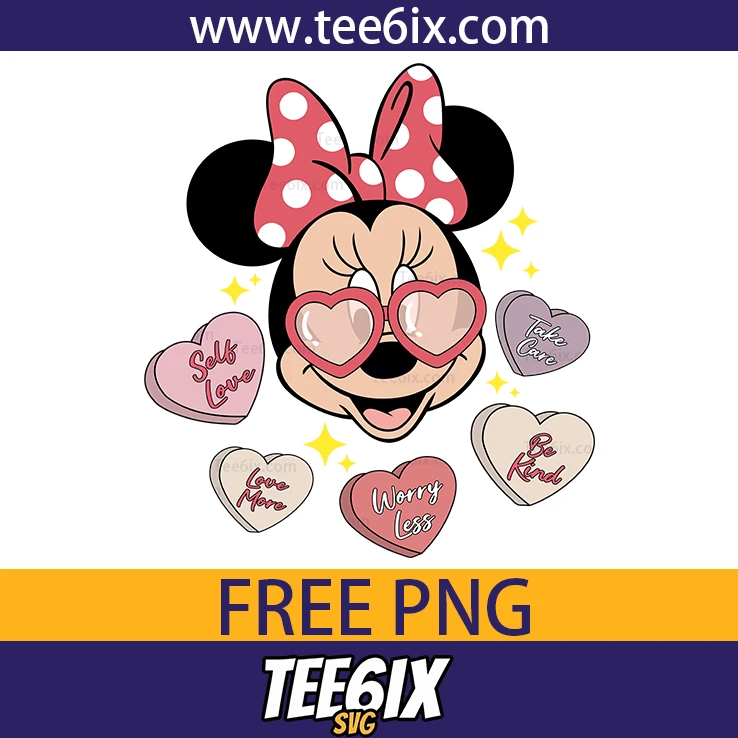 <p>  Meet the adorable Minnie Mouse in heart‑shaped sunglasses!  </p>