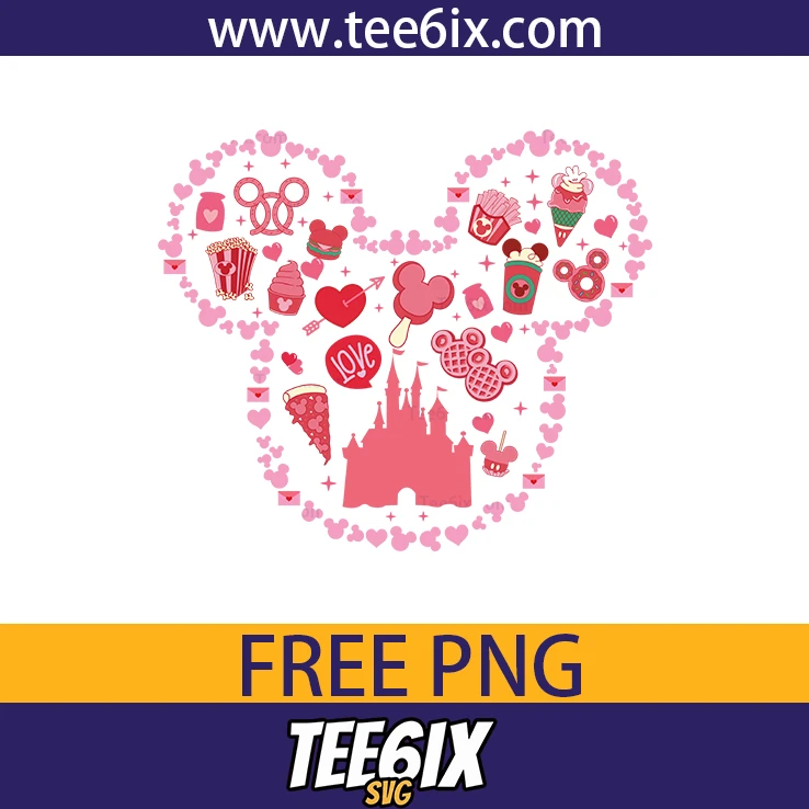 <p> ✨ Meet our adorable pink Mickey Mouse collage – a Disney delight for your Valentine projects!</p>