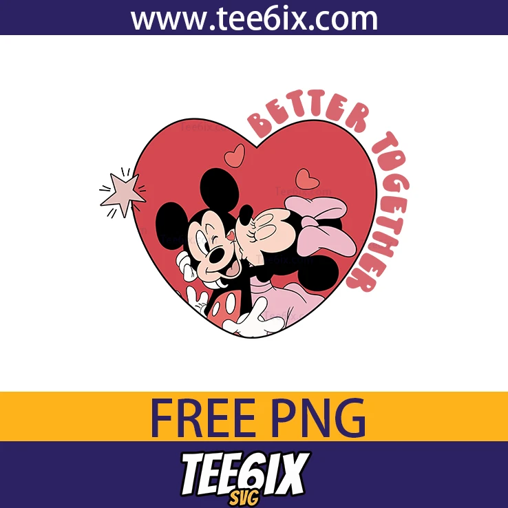 <p>  Cute love alert! Meet Mickey and Minnie Mouse in a sweet red heart design!  </p>