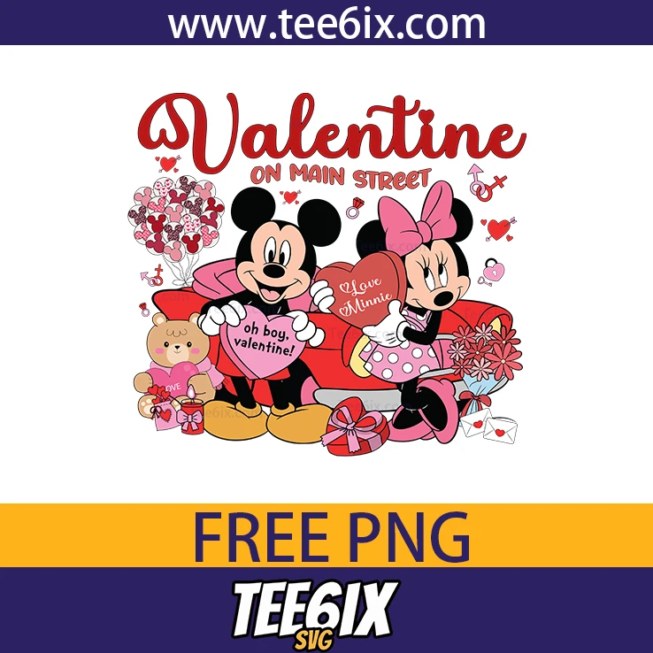 <p>  Fall in love with our adorable Mickey and Minnie Mouse Valentine design!</p>