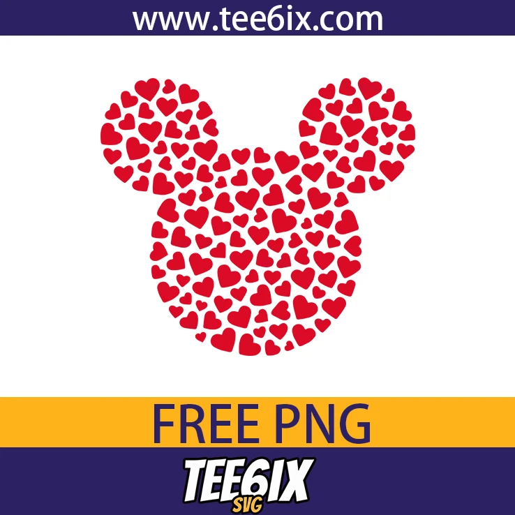 <p> ✨ Fall in love with our cute Mickey mouse heart collage design!  </p>