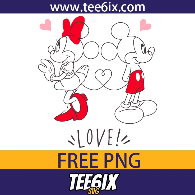 <p>  Meet the adorable duo! Minnie Mouse spreads love in this cute cartoon design!  </p>