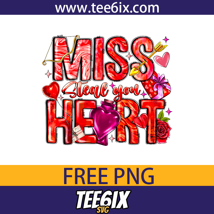 Miss steal you heart Png Free PNG