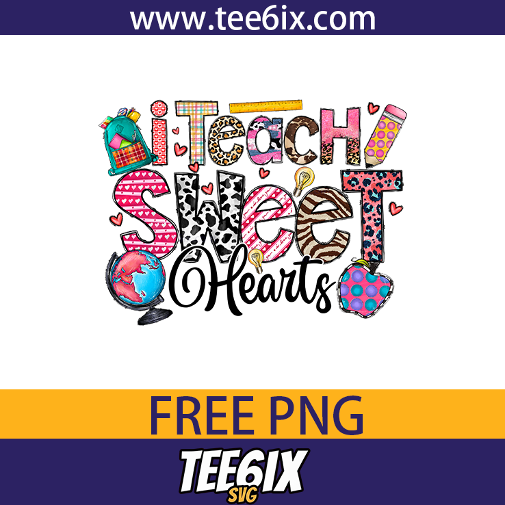 , I teach sweet hearts Png Free PNG