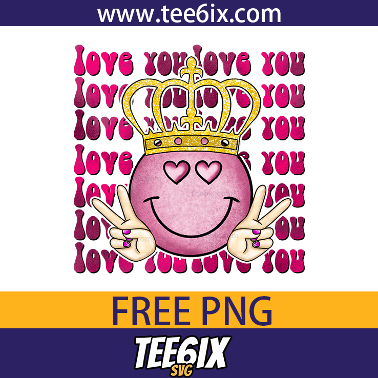 Smiling face with crown