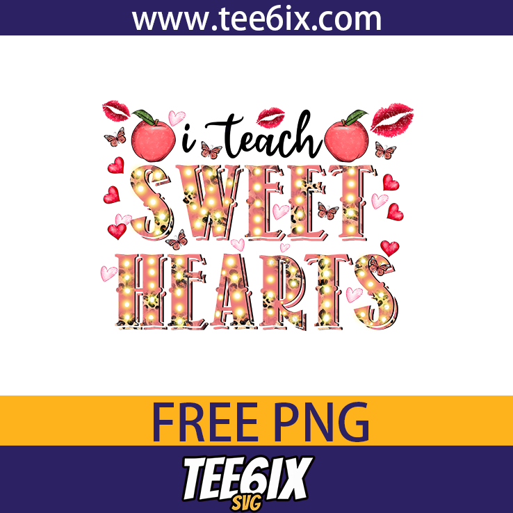 , I teach sweet hearts Png Free PNG