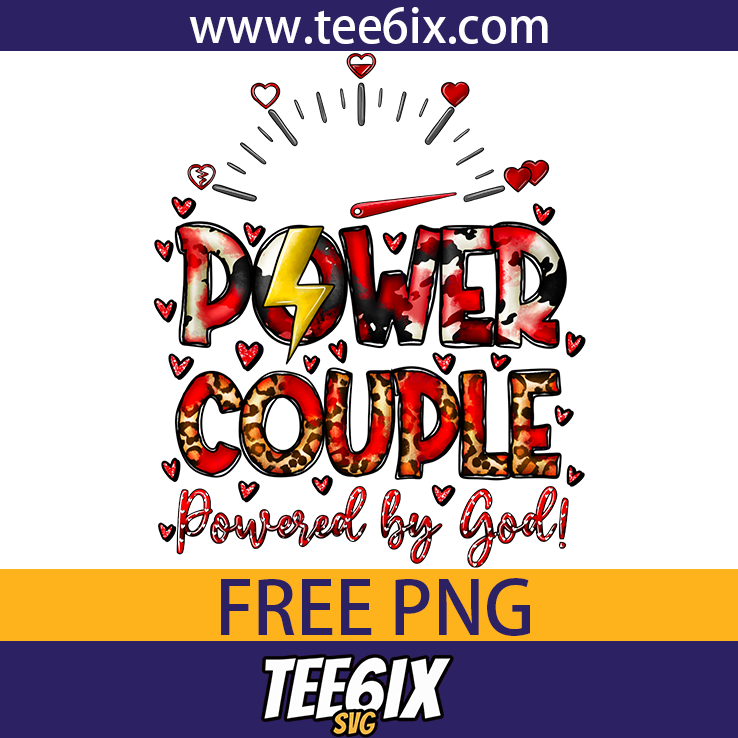 , Power couple powered by god! Png Free PNG