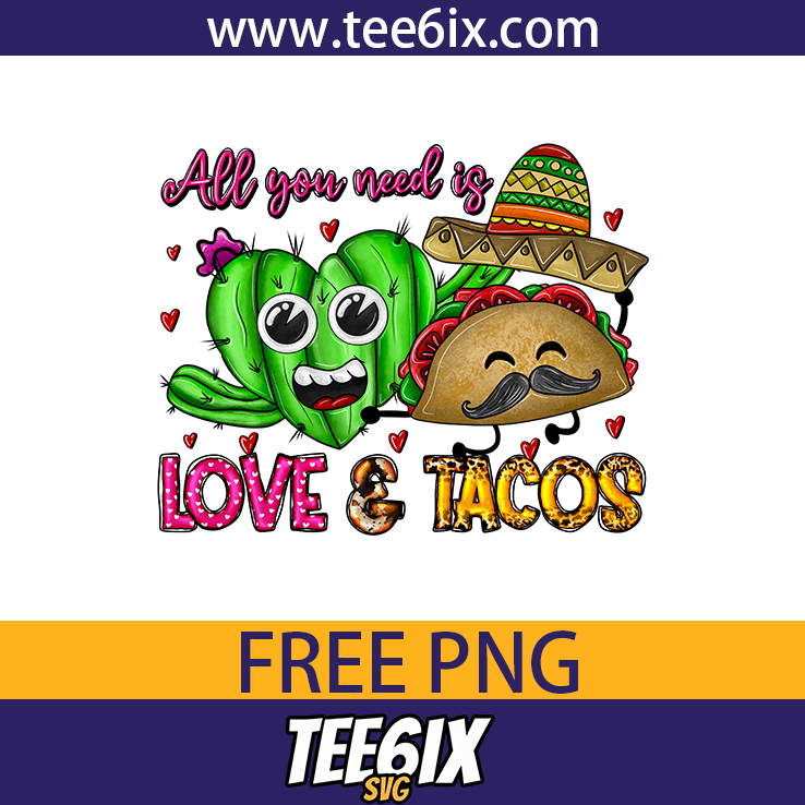 Cactus and taco characters