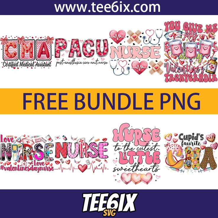 <p>  Celebrate love and care with our Nurse Valentines Day Heart PNG bundle!  </p>